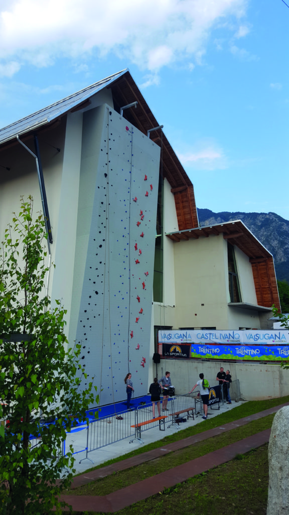 La palestra di arrampicata sportiva ad Agnedo
