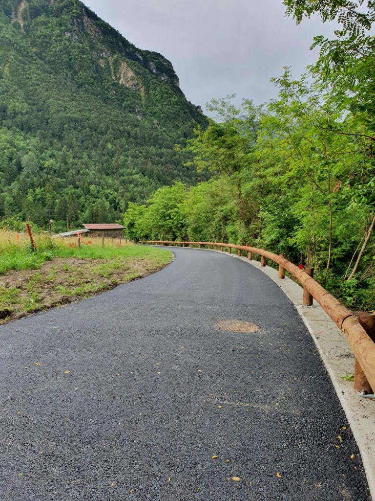 Collegamento ciclabile con il Tesino in località Lupi