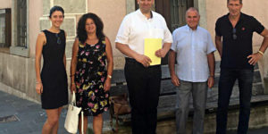 Da sinistra: Giada Dalmaso, Jennifer Bressanini, Alberto Vesco, Graziano Costa e Gianni Purin